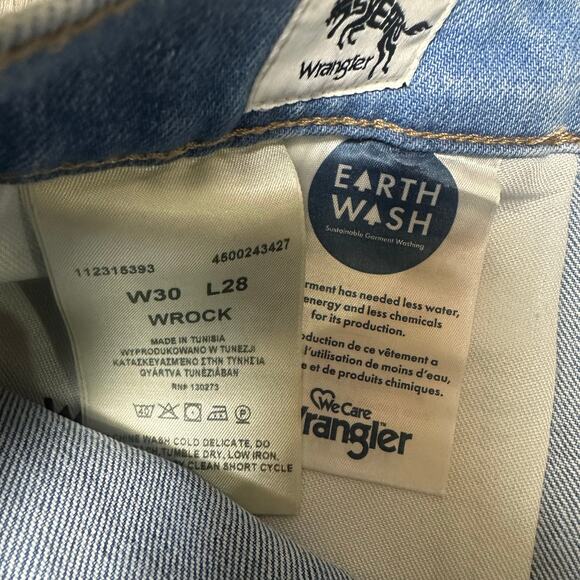 Wrangler Wrock High Rise Kick Flare Two Tone Jeans NEW - Picture 7 of 7